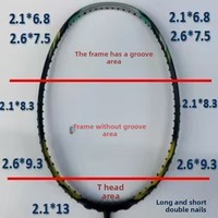Kit de passants de cordage professionnels pour raquette de badminton, tube de protection de cordage en nylon noir N801 1,0 mm de haute qualité