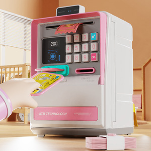 Alcancía Eléctrica con Reconocimiento Facial, Creativa, para Niños, Juguete de Simulación de <span class=keywords><strong>Cajero</strong></span> Automático con Funciones de Casa de Juegos y Rompecabezas - Product Image 2