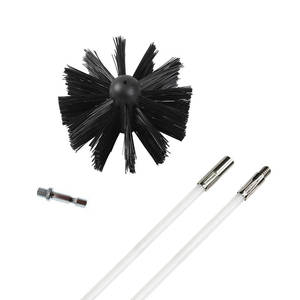 चिमनी और एयर पाइप के लिए उच्च गुणवत्ता वाले औद्योगिक ग्रेड स्टील नायलॉन पेंट ब्रश 4 ब्रिस्टल लंबाई काले रंग में 4 - Product Image 5