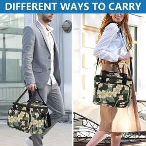 Portable Waterproof Leakproof Insulated Hawaii Flowers Cooler Tote Bag Thermal Lunch Cooler Bag for Food Picnic - Product Image 6