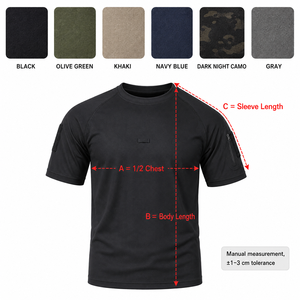 <span class=keywords><strong>เสื้อ</strong></span>ยุทธวิธีลำลองผู้ชาย แขนสั้น ลายพราง <span class=keywords><strong>เสื้อ</strong></span>ยืดแขนแร็กแลน แห้งเร็ว ระบายอากาศดี เหมาะสำหรับการฝึกกลางแจ้ง ผลิตจากโพลีเอสเตอร์ 100% - Product Image 6