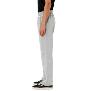 TOPSHOW Vente en gros de pantalons de survêtement gris en molleton lourd 100% coton, ourlet brut personnalisé, jambe droite, pour hommes - Product Image 2