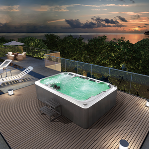 Monalisa อ่างน้ำวนขนาดใหญ่6คน,อ่างสปาอ่างน้ำร้อนแบบพกพาใช้ในที่พักผ่อนหย่อนใจกลางแจ้งสำหรับเด็ก - Product Image 6