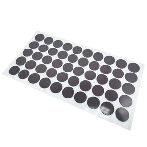 Aimant de réfrigérateur personnalisé en forme ronde, 1 pièce, feuille magnétique, souvenir, pour bricolage - Product Image 1