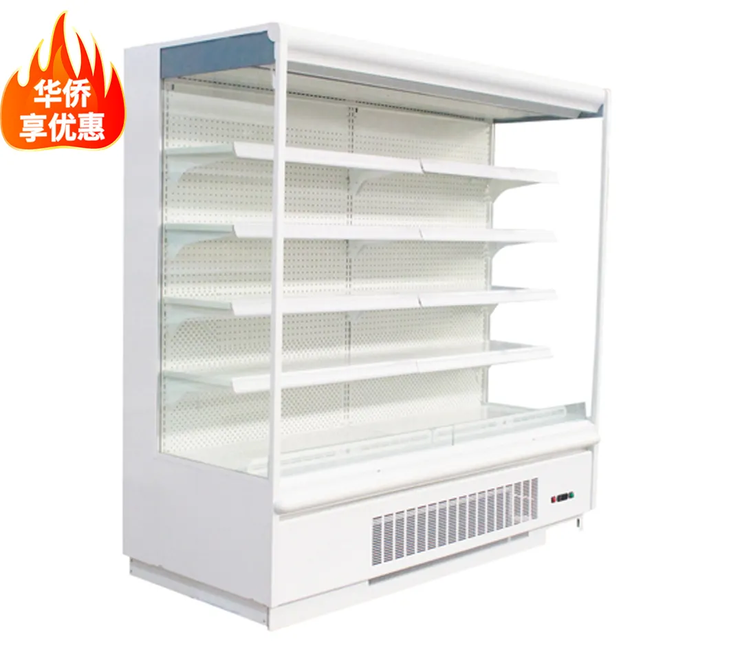 Sutang süpermarket açık chiller süt meyve ekran hava perdesi buzdolabı yüksek kaliteli dahili kompresör