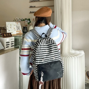 Female New model Japanese brand L capacity Compact Plaid pattern Dual shoulder Middle High <b>school</b> student Plaid pattern <b>backpack</b> - Product Image 2