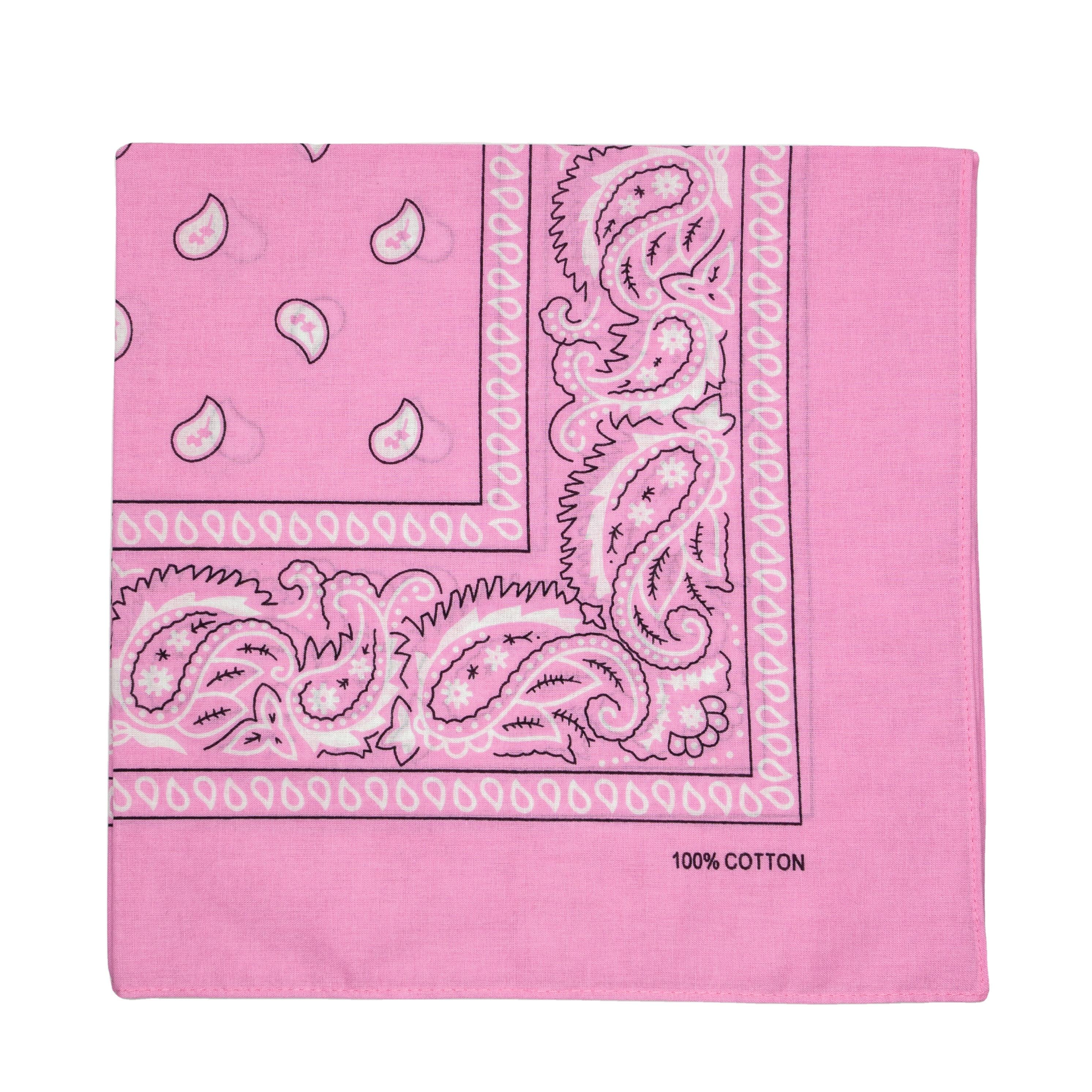 Maschera Cross 100 Bandana 100% Cotone Stampa Paisley, Doppio Lato, 22x22 Pollici - Sciarpa Per Testa, Collo O Viso Bandana Cotone Paisley - Foto 12