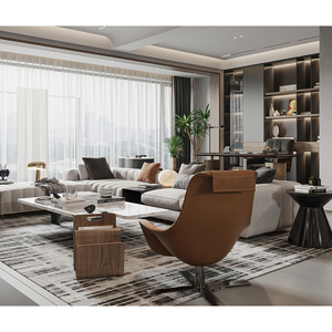 Meubles de chambre à coucher en tissu de luxe modernes sur mesure avec panneaux en MDF pour projets hôteliers et résidentiels 5 étoiles - Product Image 6