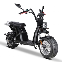 Scooter électrique puissant 2000W 60V avec moteur sans balais, capacité de charge de 200 kg, pneus larges de 12 pouces, Halley Citycoco pour adultes