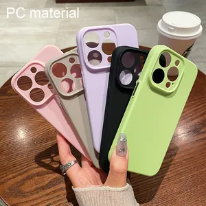 Frosted Semi-Transparent Hard PC Camera Protector Case For IPhone 14 Pro Metal Button Skin Anti-Drop Mobile Phone Case