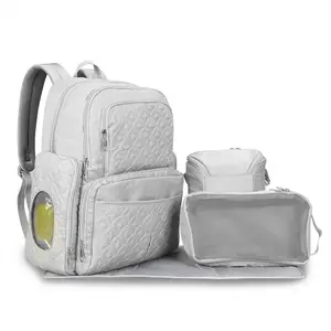 Nuova borsa per mamma a doppia spalla europea e americana con tasche multiple borse per pannolini per bambini zaini per laptop