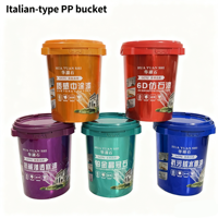 Baril en plastique 20L à large bouche et revêtement imperméable recyclable en PP facile à remplir Utilisation de la peinture