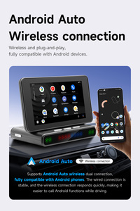 BQCC Écran de voiture universel 4,7 pouces IPS Lecteur multimédia intelligent <span class=keywords><strong>portable</strong></span> pour voiture CarPlay et Android Auto sans fil Écran tactile Pare-soleil pour VW BMW - Product Image 6