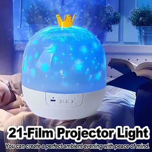Vương Miện Thiên Hà Chiếu 21 Trong 1 Ánh Sáng Đèn Ban Đêm Trẻ Em LED Phòng Trẻ Em Với Điều Chỉnh Độ Sáng Cho Cô Gái Toddler Sao - Product Image 2