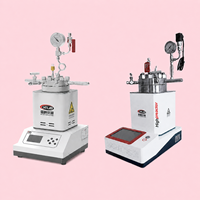 Réacteur de laboratoire sous pression à bride en alliage personnalisé HT-FC 12,5 MPa 20-300 0,07 m, avec manomètre, capacité 1 L, 220 V 1000 W, PLC