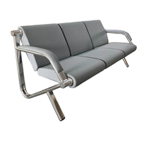 Chaise de salon personnalisée en métal pour aéroport, gare ferroviaire, hôpital, directement de l'usine, pour les salles d'attente des aéroports, la réception des gares ferroviaires