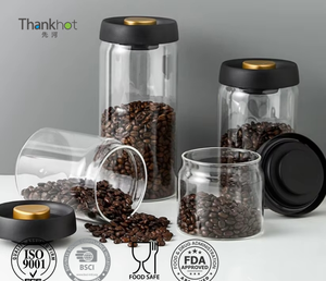 Vacare réutilisable vente chaude usine ventes directes nouveau classique Push Type ménage rond vide alimentaire stockage pot bouchon - Product Image 1