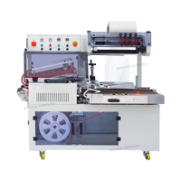 Nouveau design DQL5545SA & DSD4520 scellant et coupeur de barre en L de film plastique avec ceinture à baiser et machine d'emballage rétractable