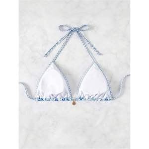 Haut de bikini triangle personnalisé pour femme, imprimé numérique, dos croisé, rembourrage amovible, maillot de bain - Product Image 4