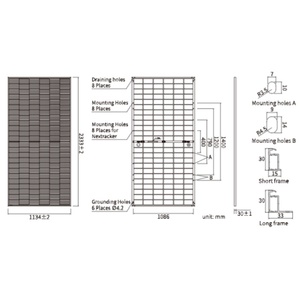 Module solaire bifacial double vitrage de type N JA Solar 600W JAM66D45 - Product Image 4