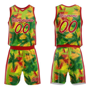 Ensemble de basket-ball en polyester grande taille unisexe, uniformes de basket-ball personnalisés, col en V réglable - Product Image 6