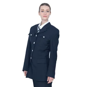 44% 羊毛54% 涤纶2% 氨纶女式夹克海军卫士制服高品质制服