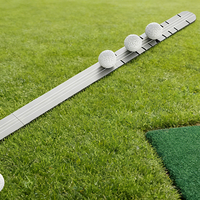 Règle d'entraînement au swing de golf en alliage d'aluminium améliorée, conception ODM/OEM, avec échelle réglable à 180° pour l'enseignement en intérieur et la mesure du putter