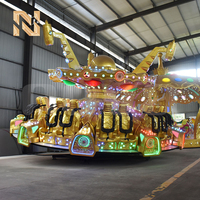 Manèges Nova Rides pour parcs d'attractions, fabricant de manèges pour parcs à thème, manège Flying Turntable, Hully-Gully, Golden UFO, manège de parc d'attractions