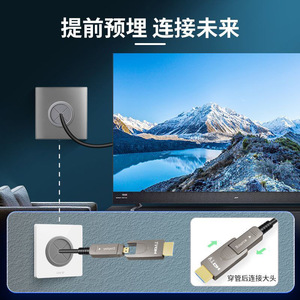 Câble à fibre optique HDMI 2.1 8K Ultra HD mâle-mâle pour connexion audio-vidéo des appareils d'affichage et de source - Product Image 5