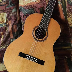 Professional 39 Inch Solid Wood Classical Guitar Cedar <b>Top</b> Back Sides Glossy Savarez Nylon <b>String</b> Alston DH-5 - Product Image 1
