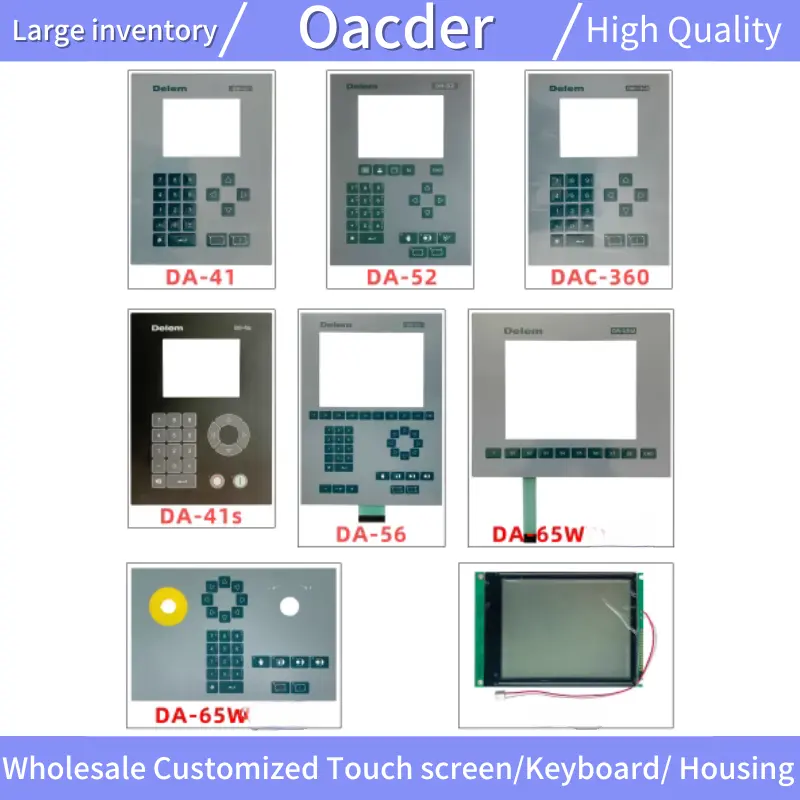 DAC360 DA-56 Delem DA-41 DA-41S DA-52 DA-65W DA-65WE DA-51 대한 멤브레인 버튼 스위치 키패드 키보드