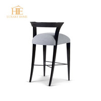 Tabouret de bar moderne de luxe en acier inoxydable, réglable, avec dossier pivotant et revêtement en cuir nubuck, pour la maison, le bar, la salle à manger ou l'hôtel