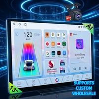 Écran multimédia de voiture Android 13 pouces avec GPS, support de tableau de bord, écran tactile, 4+64G, CarPlay, USB, garantie 1 an