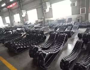 Moissonneuse agricole chenille en caoutchouc 350*90*48 équipement agricole chenille - Product Image 2