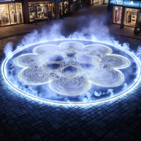 Fuente Musical Profesional de Alta Calidad para Exteriores con Control Remoto y Luces LED de Colores para Decoración de Jardín, Patio y Césped