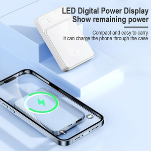 PD22.5W Charge Rapide Téléphone Portable Portable Powerbank Ultra Mince Magnétique 15W Charge Sans Fil Led Affichage 5000mah Power Bank - Product Image 3