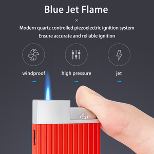 Briquet à Gaz Butane <span class=keywords><strong>HERO</strong></span> Haut de Gamme Portable en Métal Doré Ultra-Mince Flamme Coupe-Vent, Cadeaux d'Affaires Personnalisés avec Logo, Vente en Gros - Product Image 4