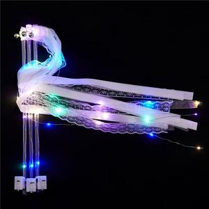 Fête LED fée baguettes banderoles lumière rougeoyante guirlande rubans pour le nouvel an mariage décorations de noël - Product Image 6