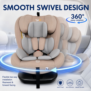 Asiento de Auto para Niños con Rotación de 360 Grados, Certificado ECE R129/04 I-Size, <span class=keywords><strong>ISOFIX</strong></span> Top Tether, 40-150 cm, Seguridad Infantil OG801A - Product Image 4