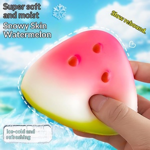 ของเล่นบีบรูปแตงโม เนื้อนุ่ม บีบแล้วคืนรูปช้าๆ ของเล่นบีบคลายเครียด ของเล่นรูปผลไม้ - Product Image 3