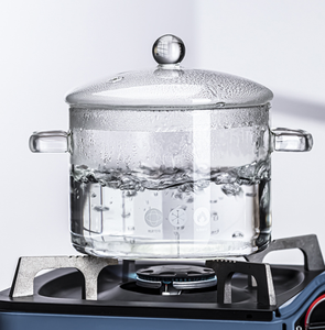 Olla de Vidrio Transparente de 1600 ml, Gran Capacidad, Olla de Vidrio para Cocina Doméstica <span class=keywords><strong>con</strong></span> Dos Asas, Utensilios de Cocina, <span class=keywords><strong>Panela</strong></span> De Vidro - Product Image 5