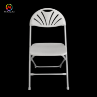 Chaise pliable pliante en plastique de dos de ventilateur d'usine pour l'événement extérieur