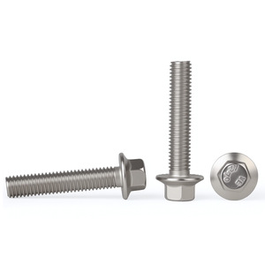 Pernos hexagonales de brida de acero inoxidable 304 M5 M6 M8 Clase 8.8 Estándar Nacional Pasivados - Product Image 1