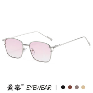 Yingtai Eyewear Metal <b>Frame</b> <b>Square</b> Sunglasses UV400 Women Fashion Street Style - Product Image 4