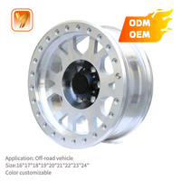 Jante Beadlock en alliage d'aluminium de luxe tout-terrain pour ATV et UTV, 6x139.7, 17 pouces, concave profond, couleur cuivrée