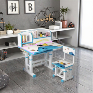 New Design Ergonomic Adjustable Kids <strong>Study</strong> Table Chair Set Modern Home School Furniture Metal Wood Bedroom <strong>Material</strong> - Product Image 5