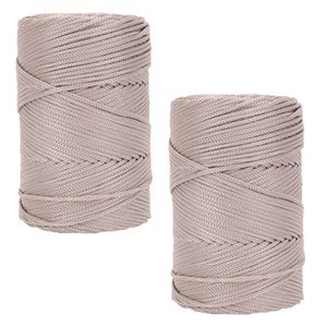 Hilo de ganchillo hueco de PP de 3 mm y 240 g, cordón trenzado de hilo de hielo para ganchillo hecho a mano, sombrero de verano y cojín DIY - Product Image 2