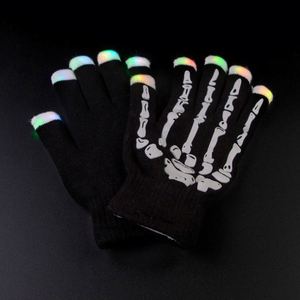 Gants de fête lumineux LED squelette pour Halloween, clignotants, pour usage extérieur - Product Image 1