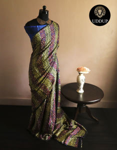 Sari en soie Dupion de la marque UDDUP de qualité supérieure, unisexe, vente en gros, export, vêtements de fête pour vêtements indiens et pakistanais, en stock - Product Image 4