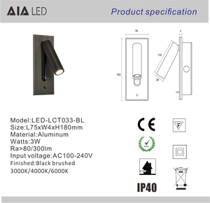 Tête <span class=keywords><strong>de</strong></span> <span class=keywords><strong>lit</strong></span> en acier inoxydable <span class=keywords><strong>flexible</strong></span> LED lampe <span class=keywords><strong>de</strong></span> lecture moderne en aluminium hôtel chevet applique murale <span class=keywords><strong>lit</strong></span> lampe murale villa - Product Image 2